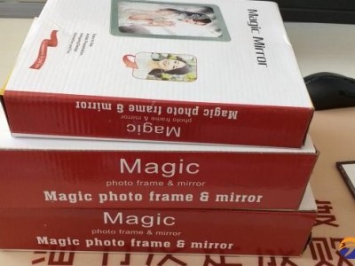 LED Photo Frame Magic Mirror Photo Frame Plastic Photo Frame Light Box Platform