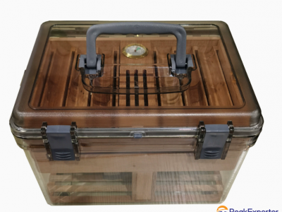 Portable portable transparent cigar box cigar travel box moisturizing box