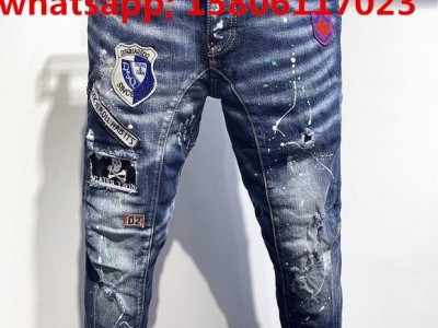 DSQ men pants Dsquared jeans casual trousers fashion diesel pant  DSQ men jeans