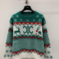 Early spring new knitted crew-neck pullover advanced stylish sweater