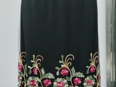 MESH EMBROIDERY SKIRT