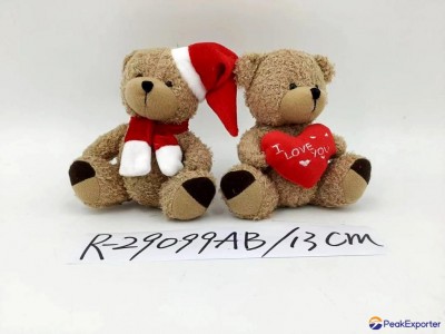 13cm soft brown couple bears cuddly and lovely bears Christmas and Valentine's