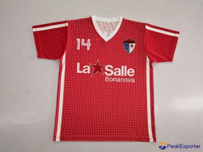 Hot selling custom football t shirts uniforms