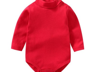 Hot sale baby clothes newborn long sleeve turtleneck bodysuits
