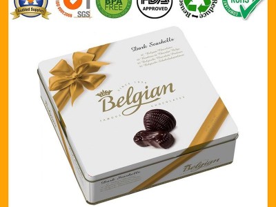 Belguim Square Chocolate Tin Box BR1508 Factory