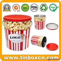 Factory Custom 6.5 Gallon Popcorn Tin Bucket With Handle China Supplier
