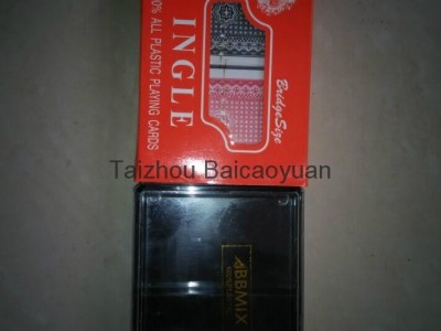 ingle plastic playing cards