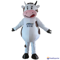 milk cow mascot costume adult cow mascot