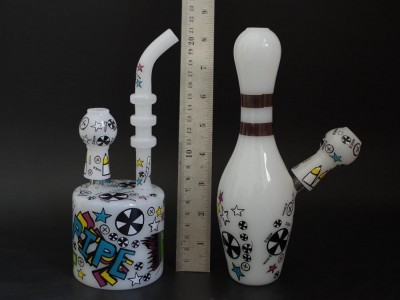 glass waterpipe bong dabrig functional glass for smoking bubbler glass bong pipe