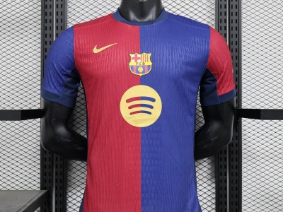 new sonsor player version Bar home soccer jersey