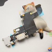 USB Charging Port Dock Connector Flex Cable for iPhone 6 White Color