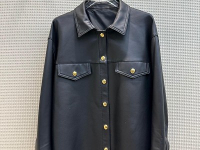 2023 new leather coat CE shirt - style leather coat with 100% imported lambskin