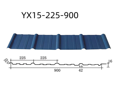 Color Pressed Steel Plate YX15-225-900