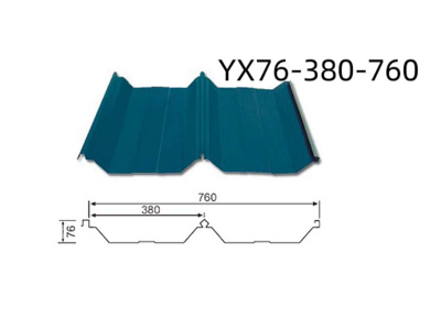 Color Pressed Steel Plate YX76-380-760
