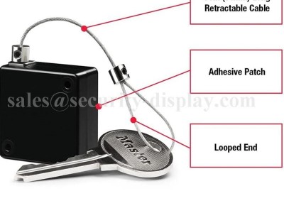 Retractable Key Tether,Locking Retractable Keychain,Retractable Cord