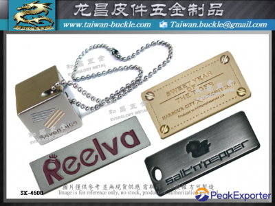 Brand Clothing Metal Hand Stitched Tag