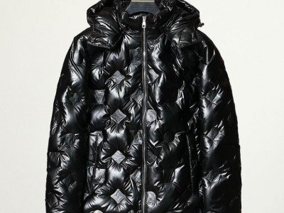 own jacket parkas purffer vest coats hooded feather duck filling badge