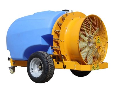 tractor trailed sprayer for tall trees