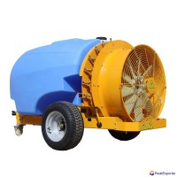 tractor trailed sprayer for tall trees