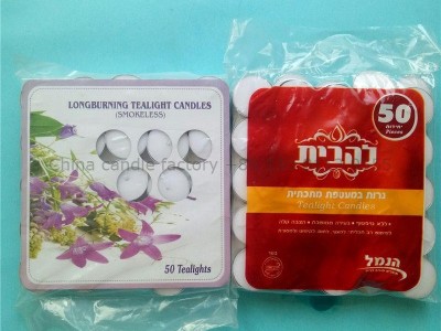 Long burning smokeless tealight candle