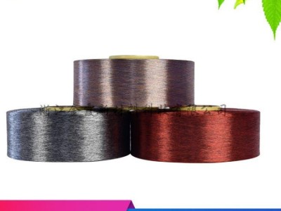 Environmentally friendly recycled polyester colored yarn from 50D to 1000D