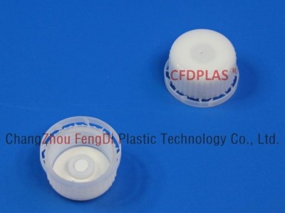 Natural HDPE DIN40mm Vented Closures