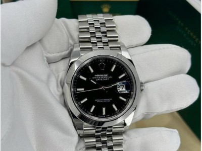 Rolex Datejust 41mm Black Jubilee 126300-0012 buy luxury watches online watch