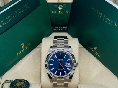 Rolex Datejust 41mm Blue Oyster 126334-0001 rolex luxury watches for men women