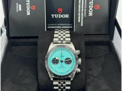 Tudor Black Bay Chrono 41mm Flamingo Blue Turquoise 79360N-0024 Luxury watch men