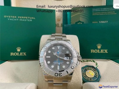 Rolex Yacht-Master 40 Platinum Bezel Rhodium Dial 126622 luxury watches for men