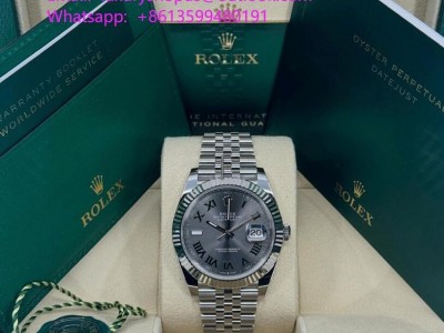 Rolex Datejust 41mm Wimbledon Slate Jubilee 126334-0022 dhgate luxury watches