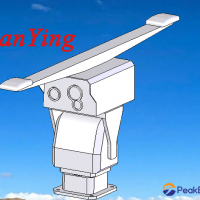 AI security PTZ 10km 800mm CCTV 150mm thermal camera