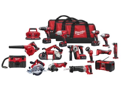 Milwaukee 18V 14 Piece Power Tool Kit with 3 x 5.0Ah Batteries T4TM-50