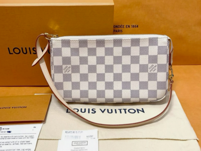 NEW               Pochette Accessories Damier Azur Shoulder Pouch Bag GIFT lv