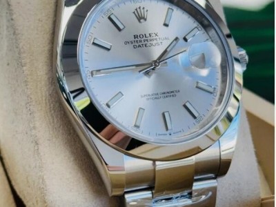 Buy Rolex Datejust 41mm 126300 Silver Dial Oyster Band Watch BOX/PAPERS UNWORN