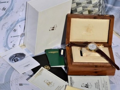 Longines Francillon 18kt Gold Rattrapante Chrono Men swiss luxury watch watches