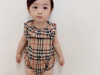 Baby Black Paneled Jumpsuit girl Romper Newborn Infant Clothes Set Kids