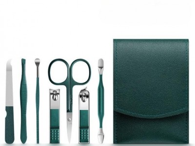 Green Manicure Set 7 IN 1 Nail Clipper Set Nail Care Tools