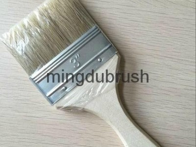 Mixture Bristle Flat Artist Painting Brush with Wooden Handle (3")
