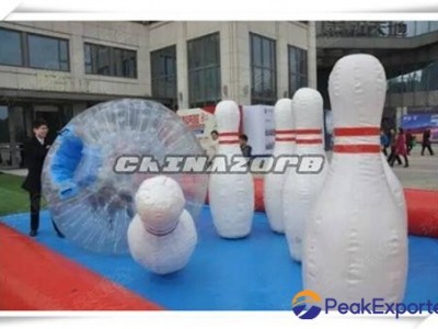 Hot Sale Sport Games Inflatable Bowling Ball Games With Zorbing