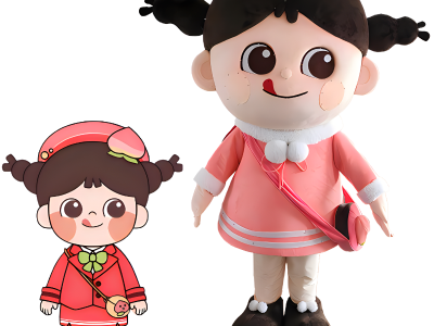 cartoon little girl mascot costume for adults to wear