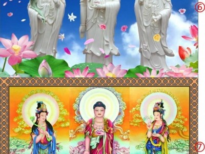 The three saints of the West Buddha