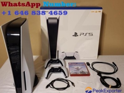 SONY P S 5 Blu-ray Disc Console +2 DualSense P-S-5 Wireless Controllers PlayStat