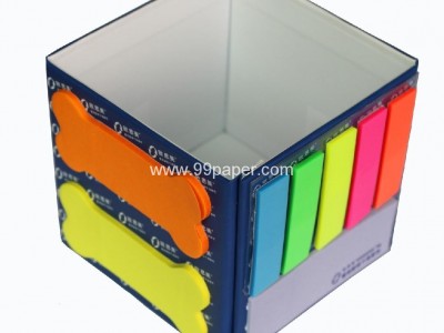 Memo pad with holder