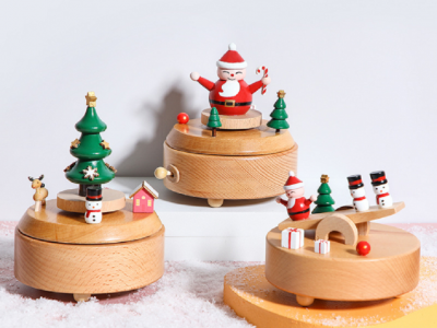 Wooden toys Factory wholesales customizable wooden music box for gift