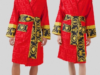 I Love Baroque bathrobe Barocco printed terry towelling cotton robe sale