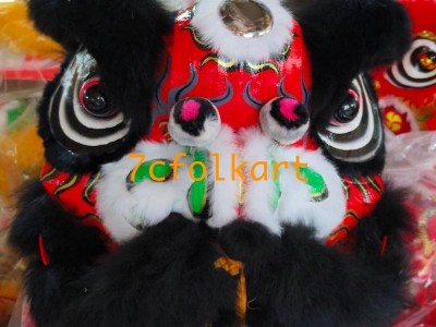 9" bamboo lion head