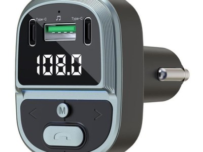 Car Voltage Digital Display Fast Charger Vehicle MP3 Bluetooth Player