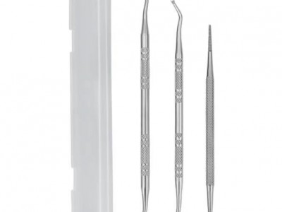 Ingrown Nail Cleaner Cuticle Pusher Nail File Set