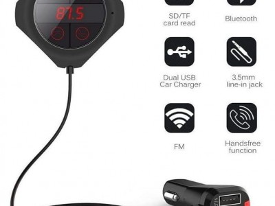 Car Bluetooth MP3 Player Hands-Free FM Transmitter Car Charger USB Car Charger C